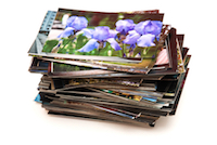 A stack of photos.